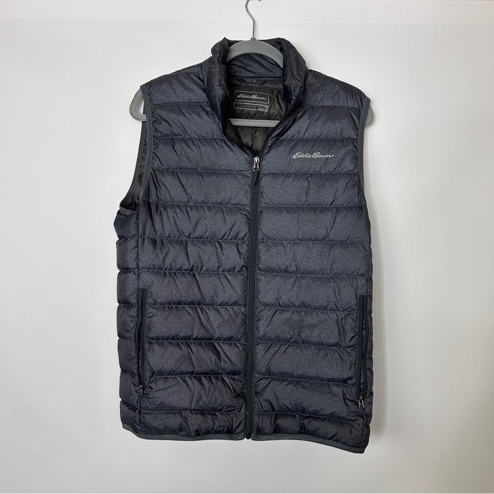 Eddie Bauer Men’s 650 FP Vest Size S Blue/Grey